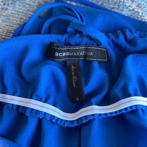 BCBG Max Adria tiered blue maxi dress - Picture 3 of 4